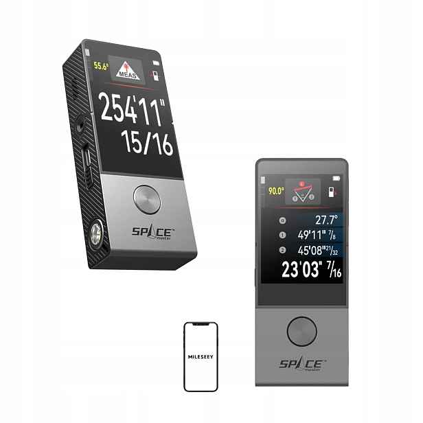 Mileseey D9 Pro Laserový dálkoměr 100M Ips P2P Bluetooth Usb-c 14 režimů