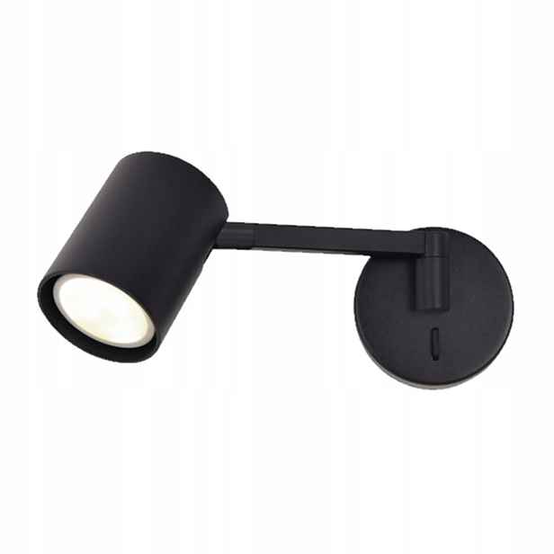Light Prestige Nástěnné svítidlo Snow černé, nastavitelný reflektor GU10 10W
