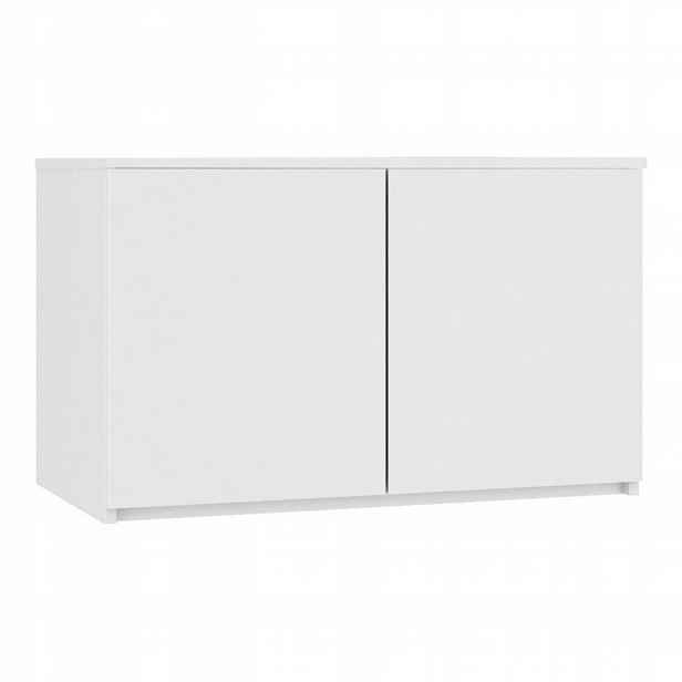 Nadstavec na skříň S90 90 cm, bílý, 2 dveře Akd