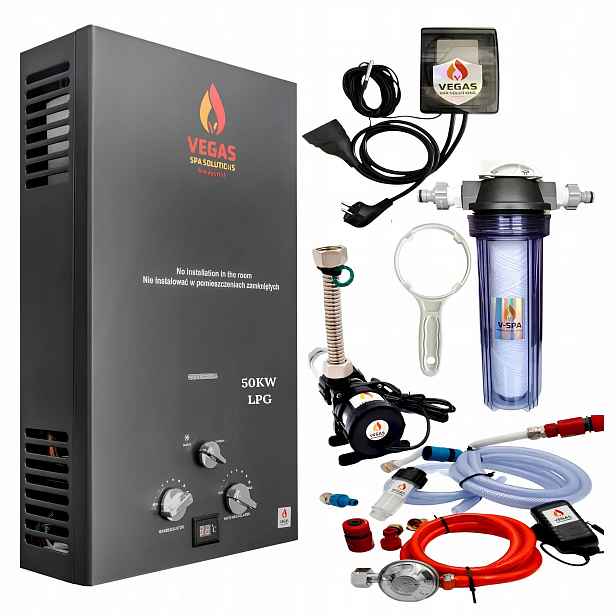 Ohřívač Do Bazénu kamna na 50 kW láhve pro nafukovací vířivky, sada