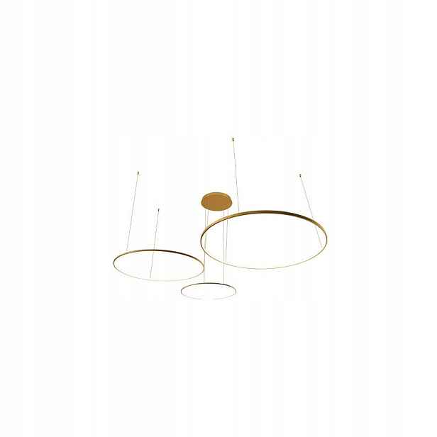 Zlatý Led Lustr Hodo 116W Stmívatelný 3000K-6500K 14000LM