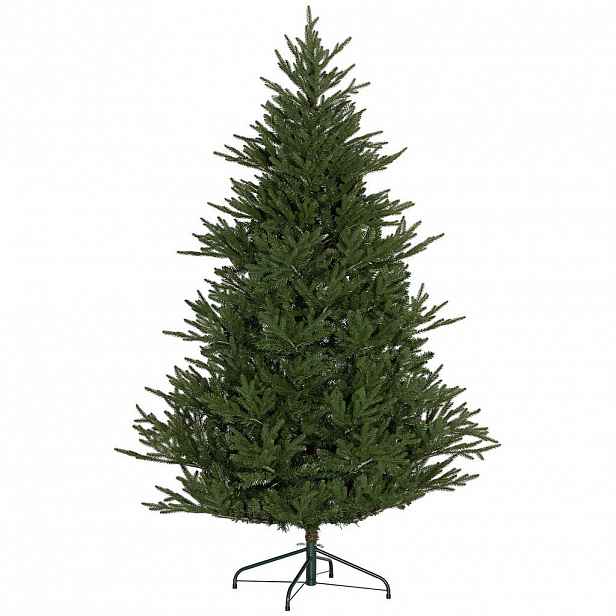 HOMCOM UMĚLÝ vánoční stromek, 183 cm vánoční stromek s 2380 větvičkami, kovový stojan