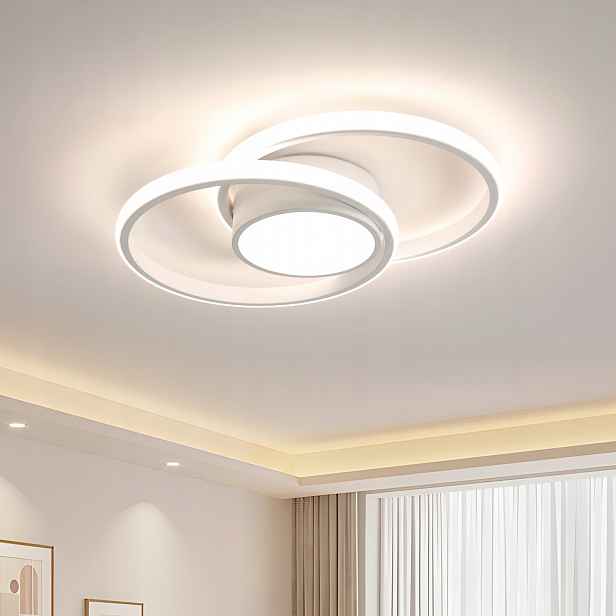Led stropní svítidlo plafon kruh lustr bílá moderní obývací pokoj 42W 4500K