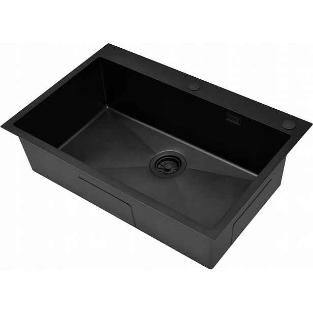 Naxos 80 New Kolor Pvd Black Ocelový dřez Do Skříňky 80 CM