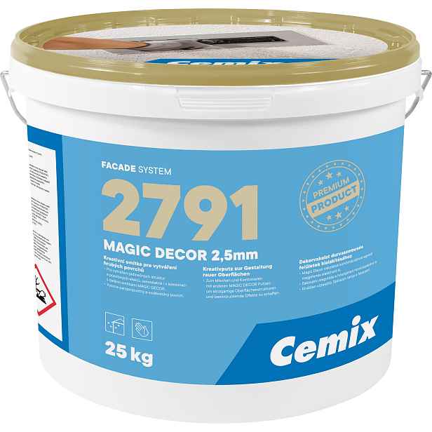 Omítka silikonová Cemix 2791 MAGIC DECOR 2,5 mm 25 kg