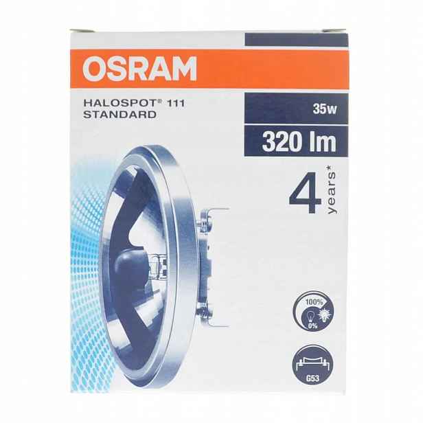 Osram Halospot 111 35W G53 Teplá bílá halogenová lampa 320lm 12V 41832 Fl