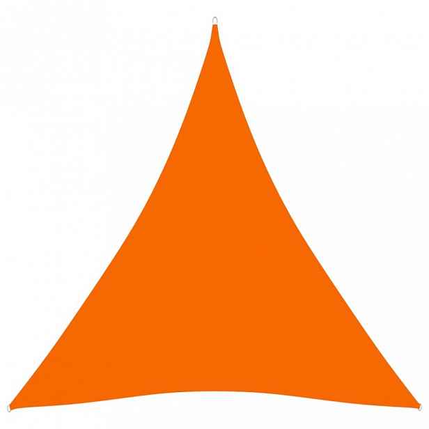 Stínící plachta trojúhelníková 5 x 5 x 5 m oxfordská látka Dekorhome Oranžová