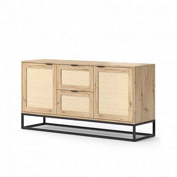 Vicco PŘÍBORNÍK Natal Hnědá 40 x 72.5 cm se 2 dveřmi a 2 zásuvkami