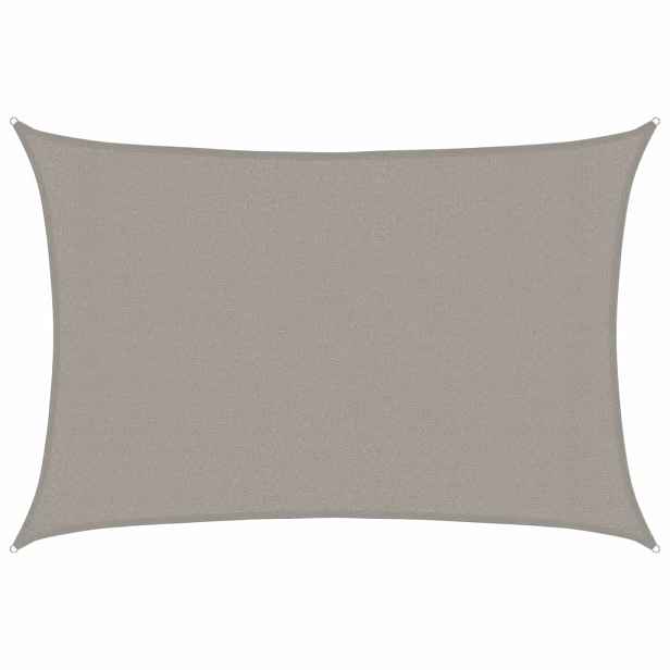 vidaXL Plachta proti slunci 160 g/m² obdélník světle šedá 3x4,5 m HDPE