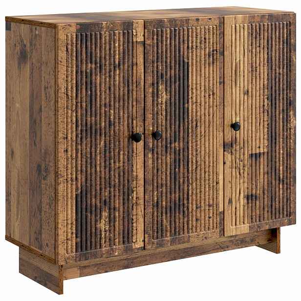 vidaXL Servírovací skříň Staré dřevo 89 x 34,5 x 80 cm