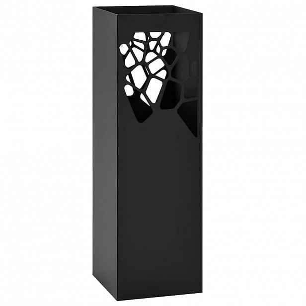 vidaXL Stojan na deštníky Stones ocelový černý