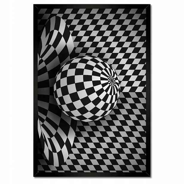 Plakáty v rámu 40x60 Abstrackja černobílá