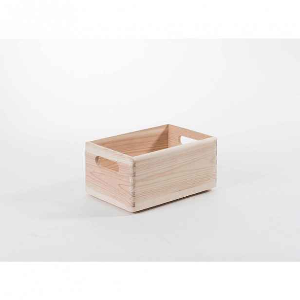 Úložný box z borovicového dřeva Compactor Custom, 30 x 20 x 14 cm