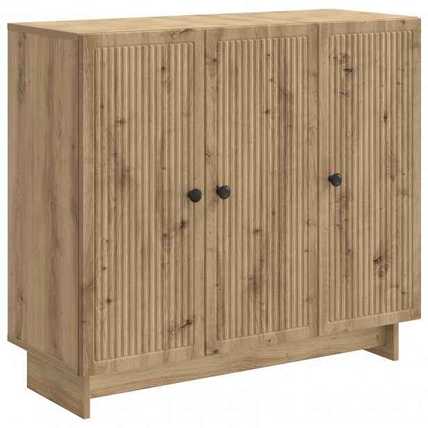 vidaXL Servírovací skříň Dub artisan 89 x 34,5 x 80 cm