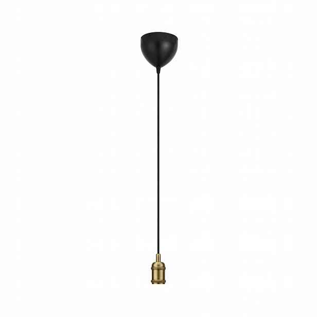 Závěsná mosazná lampa Avra, moderní výrazná forma v pracovně Nordlux