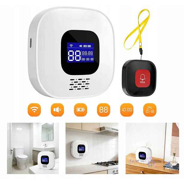 Jyk Tlačítko Pro Přivolání Pomoci Pro Seniory Náramek Omáčka Alarm