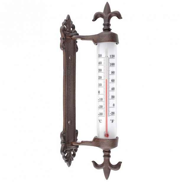 Litinový venkovní teploměr na okno Esschert Design Antique