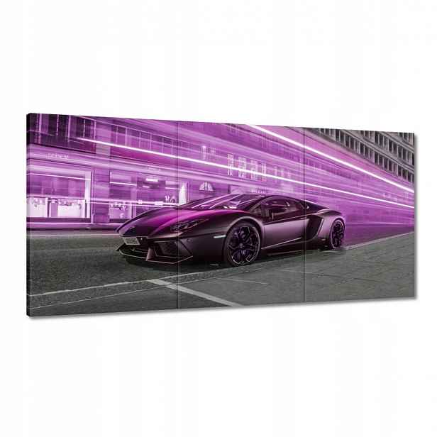 Obrazy 180x90 Fialové sportovní auto
