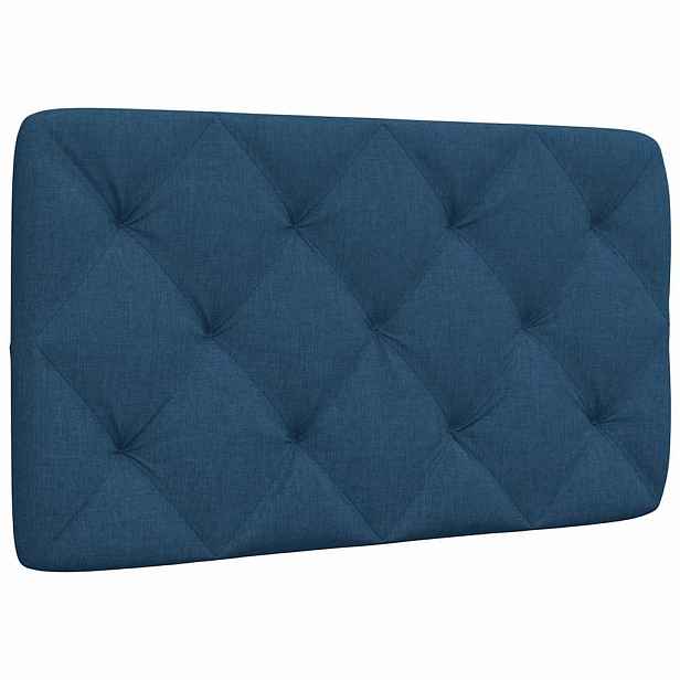 vidaXL Polštář na čelo postele modrý 80 cm textil