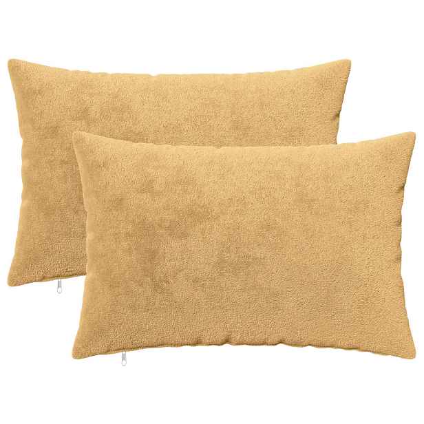 vidaXL Povlak na polštář 2 ks HEERLEN Taupe 50 x 80 cm Flanel