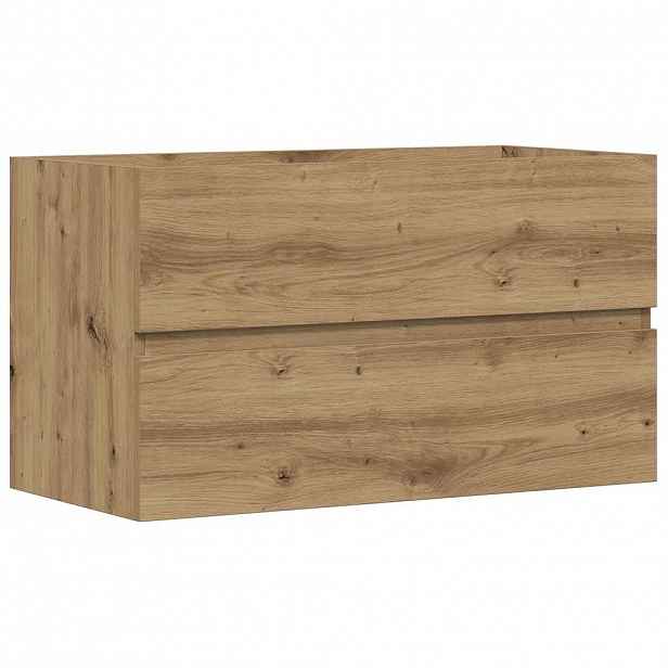 vidaXL Skříňka pod umyvadlo dub artisan 90x38,5x45 cm kompozitní dřevo