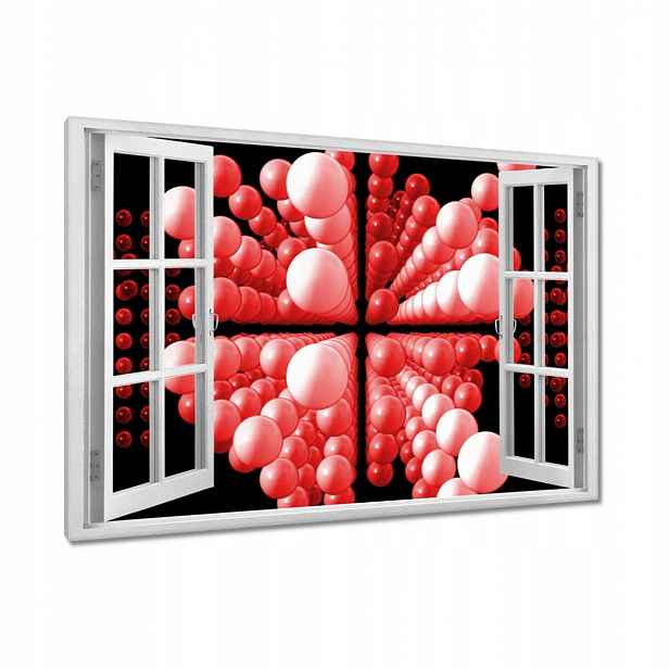 Obrazy 90x60 Červené kuličky Matrix