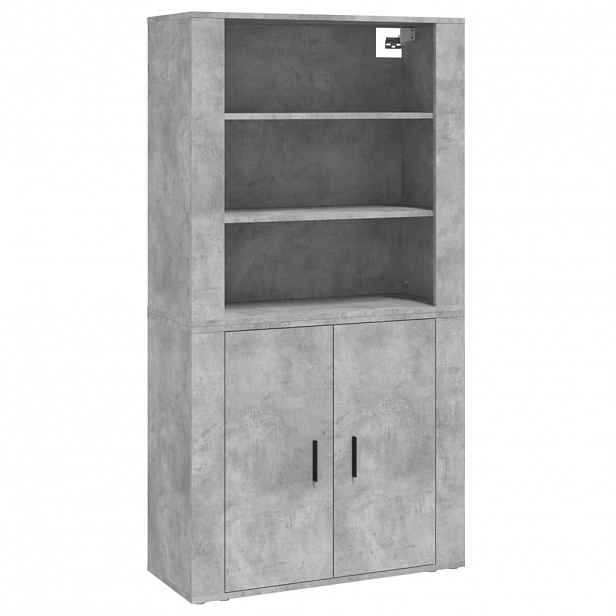vidaXL Skříň highboard betonově šedá kompozitní dřevo