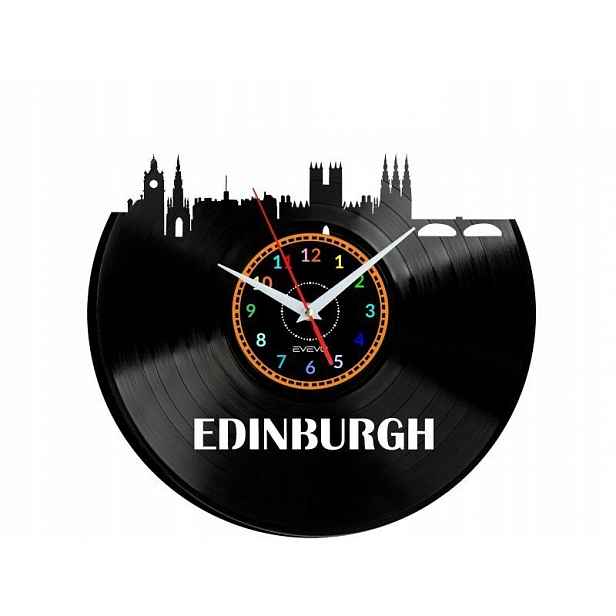 Edinbrg Dárek Originální dekorace do domu Hodiny z vinylové desky
