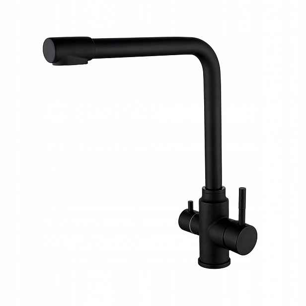 Kuchyňská baterie Wezer EKO4C-01-BLACK s připojením na vodní filtr