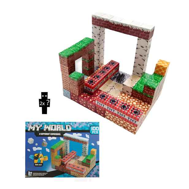 Toybit Magnetická stavebnice Minecraft TNT world MSTB2101