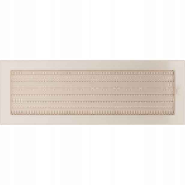 Ventilační mřížka do krbu 17x49 krémová s žaluzií