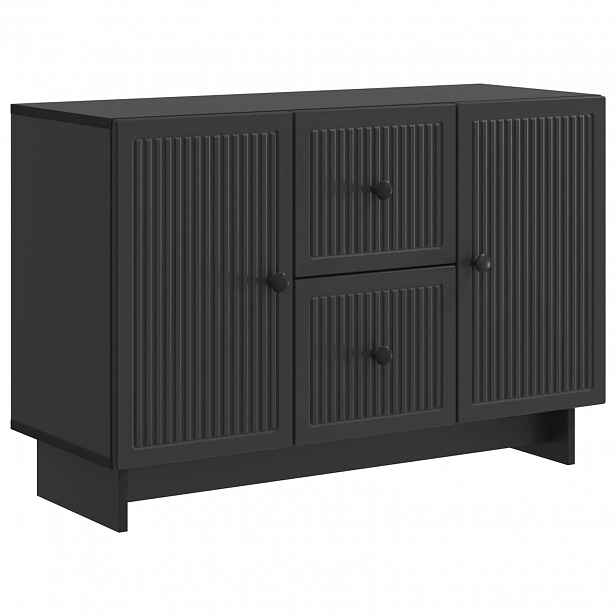 vidaXL Servírovací skříň Černá 89 x 34,5 x 60 cm Kompozitní dřevo