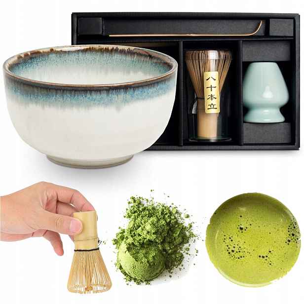 Sada na přípravu čaje Matcha Jasný Aurora 4 prvky Edo Japan