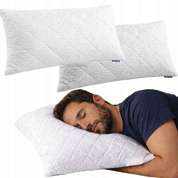 2ks Polštář Premium Dunlopillo Antialergický Polštář 40x80 cm Aqua Clean