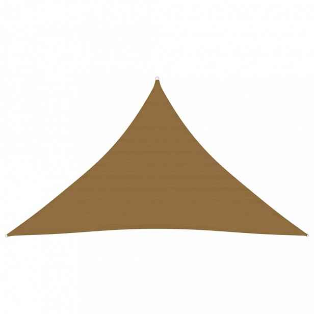Stínící plachta trojúhelníková 5 x 5 x 5 m oxfordská látka Dekorhome Šedohnědá taupe