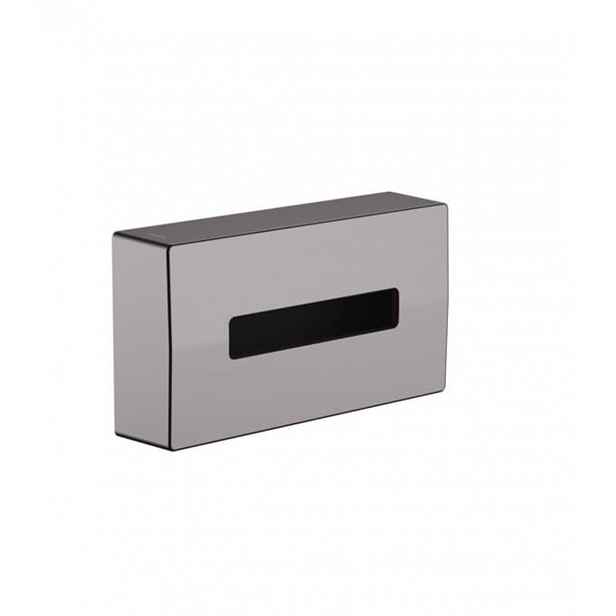 Zásobník na hygienické sáčky Hansgrohe AddStoris kartáčovaný černý chrom 41774340