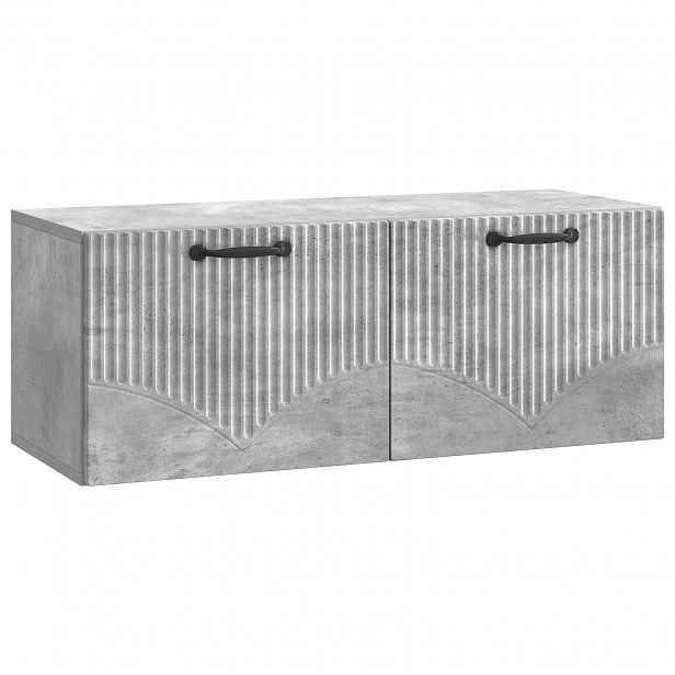 vidaXL Nástěnná TV skříň Nástěnný Betonově šedá 78,5 x 31 x 30 cm