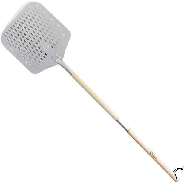 Aluminiová Dlouhá Lopata Na Pizzu 30x35-124 cm Perforovaná Profi ChefPomodoro
