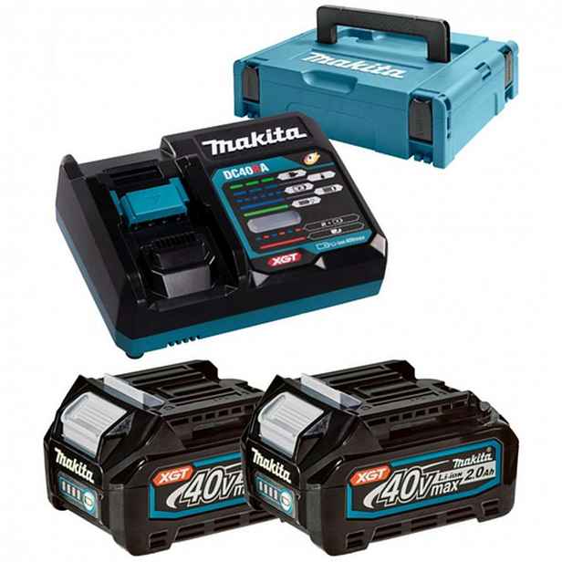 Makita - Sada nabíječky a 2x aku 40 V XGT 2,0 Ah 191V07-0