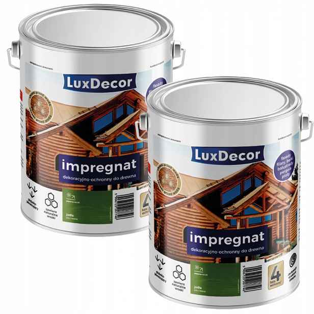 Sada 2 Ks – Luxdecor Ochranná A Dekorativní Impregnace Na Dřevo 2,7 L, Jedle