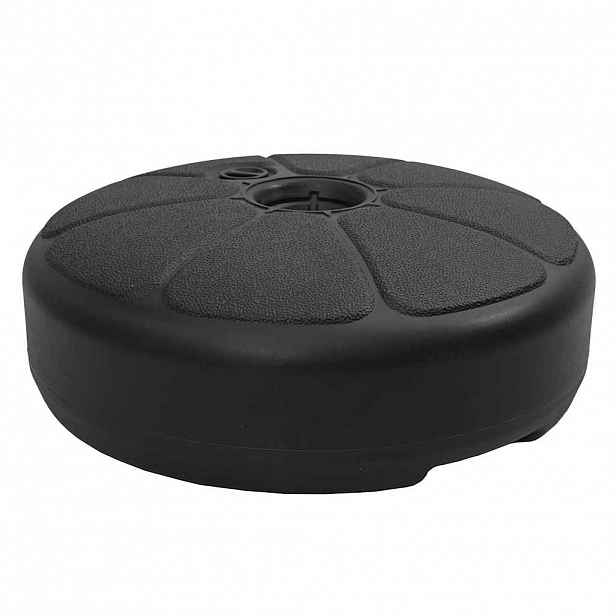 vidaXL Stojan na slunečník plněný vodou/pískem 15 l černý