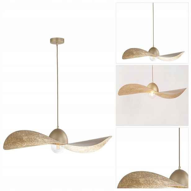 Závěsná lampa zlatá Kapello L moderní nad bar v obývacím pokoji Sigma Lighting