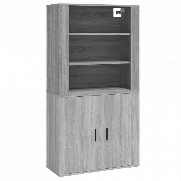 vidaXL Skříň highboard šedá sonoma kompozitní dřevo