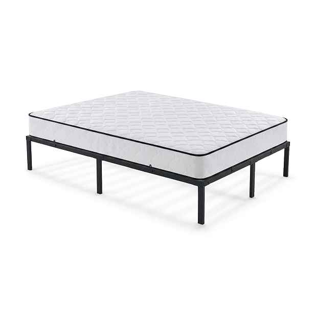 Ak furniture Skládací kovový rám postele s matrací Lowa 120x200 černý
