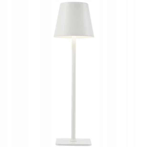 Led stolní lampička bílá moderní na stůl do dětského pokoje Atlis