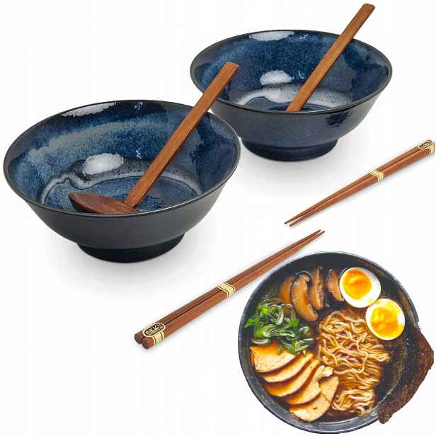 Sada misek a tyčinek na polévku a těstoviny Ramen Motiv Izayoi