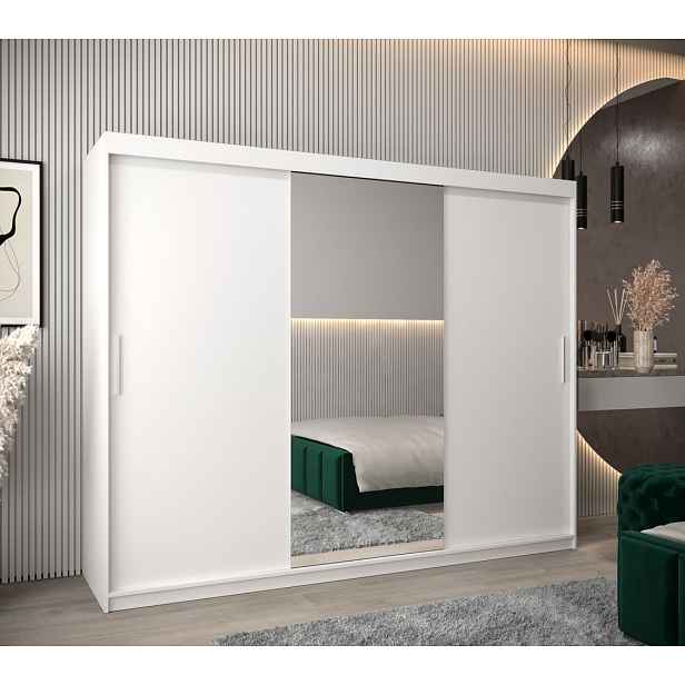 Skříň s posuvnými dveřmi v šířce 250 cm TIMEA 1 - bílá