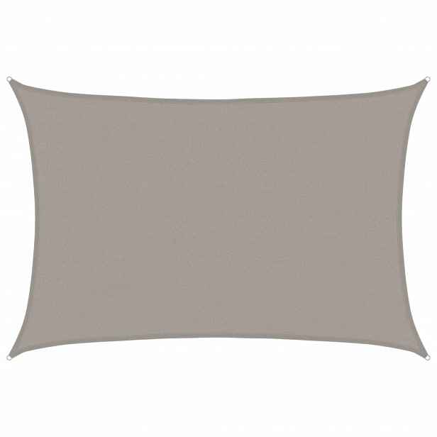 vidaXL Plachta proti slunci 160 g/m² obdélník světle šedá 4 x 5 m HDPE
