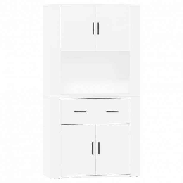 vidaXL Skříň highboard bílá kompozitní dřevo