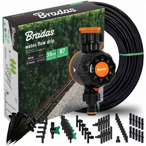 Sada Hadice 50 M 87 Kusů Bradas Water Timer